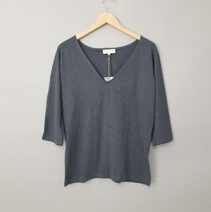 Synergy Organic Clothing Blue Sadie V-Neck Top S